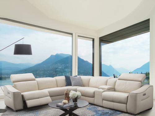 Modern Recliner Leather Sofa HT RS-11459