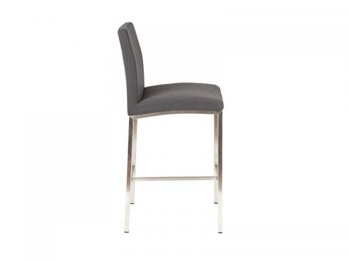 Adam Counter Height Stool (Graphite Fabric) - Stool 033