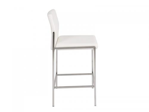 Angle Counter Height Stool (White) - Stool 041