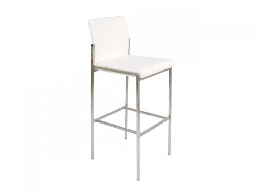 Angle Bar Height Stool (White) - Stool 043
