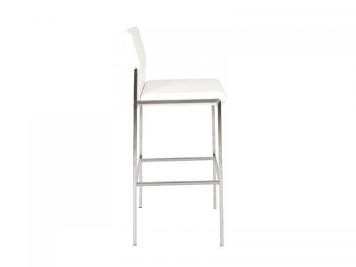 Angle Bar Height Stool (White) - Stool 043