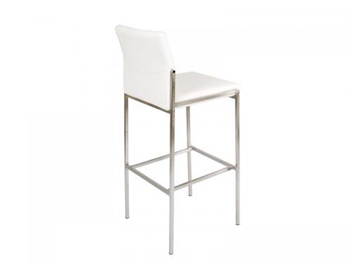 Angle Bar Height Stool (White) - Stool 043