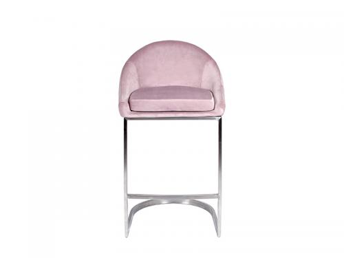 Ashley Stool (Blush Pink Fabric) - Stool 044