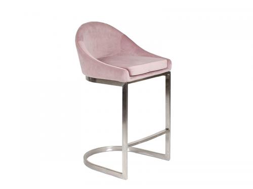 Ashley Stool (Blush Pink Fabric) - Stool 044