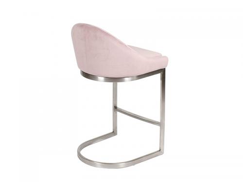 Ashley Stool (Blush Pink Fabric) - Stool 044