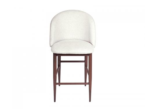 Crescent Counter Height Stool (Dove Fabric) - Stool 056