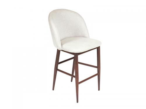 Crescent Counter Height Stool (Dove Fabric) - Stool 056