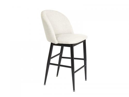 Crescent Counter Height Stool (Dove Fabric) - Stool 056