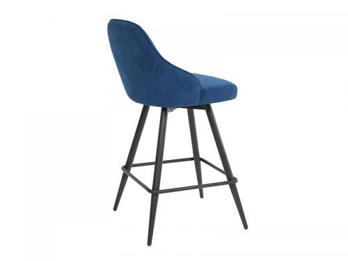 Daphne Stool (Cobalt Fabric) - Stool 059