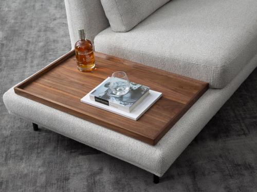 Sanders Fabric Spacious Sectional with Wine Tray - FA-A0599