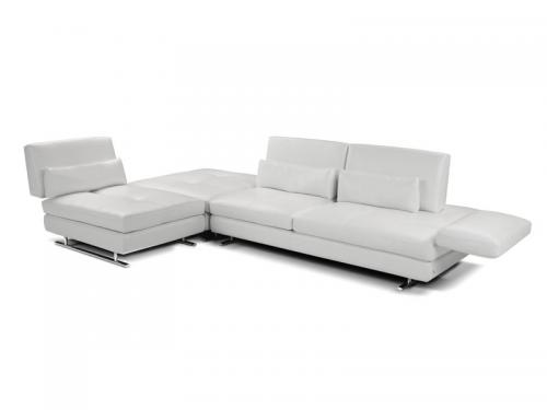 Serena Modern Leather Sectional Sofa - MSC 39 CA