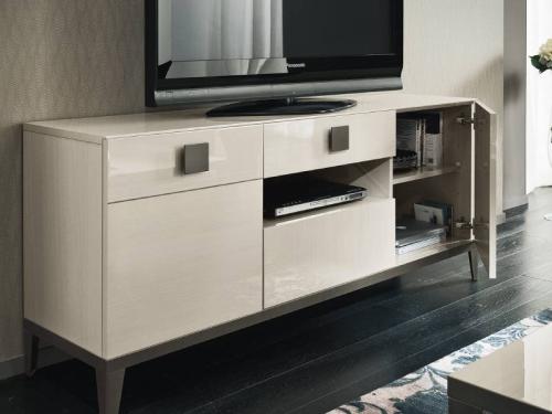 Modern Mont Blanc TV Base with 2 Doors 1 Drawer BS002