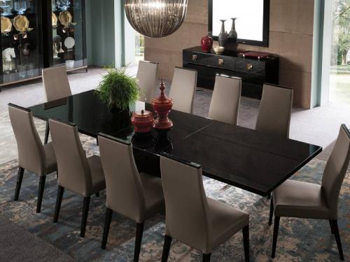 Modern Mont Noir Extendable Table with 1 Leaf DT007