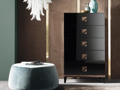 Modern Mont Noir Chest with 5 Drawers CS004