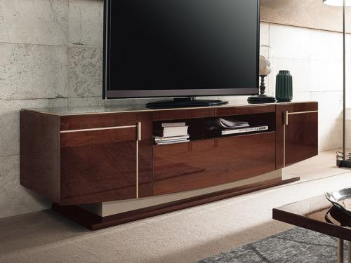 Modern Bellagio TV Base with 2 Doors and 1 Drawers BS004