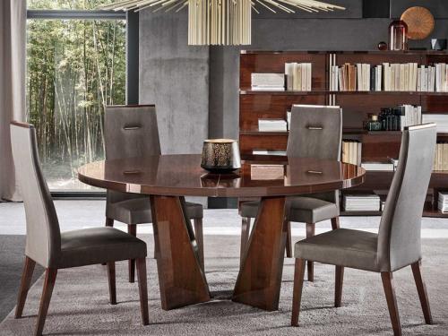 Modern Bellagio Dining Chair with Coffee Walnut Structure 2 Chairs DC006