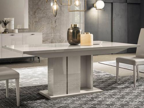 Modern Claire  Extendable Table with 1 Leaf DT014