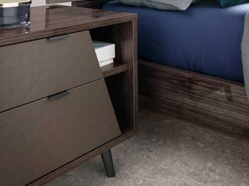 Modern Frida Nightstand With 2 Drawers NS019