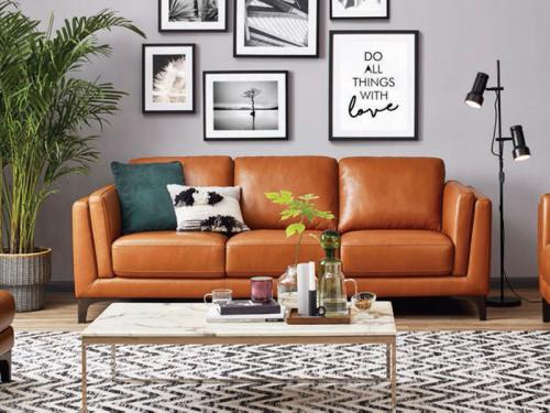 Modern Genuine Leather Sofa GLHT03