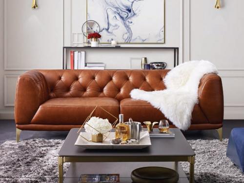 Modern Genuine Leather Sofa GLHT04