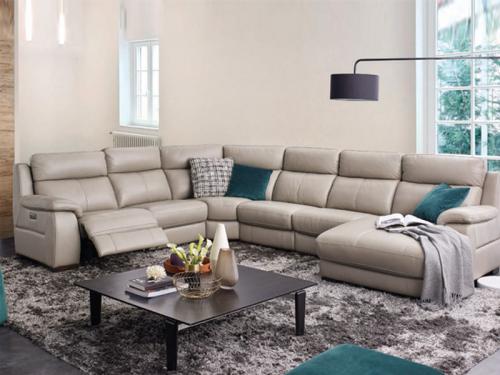 Modern Recliner Leather Sofa RLHT020