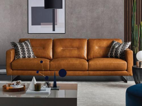Modern Genuine Leather Sofa GLHT07