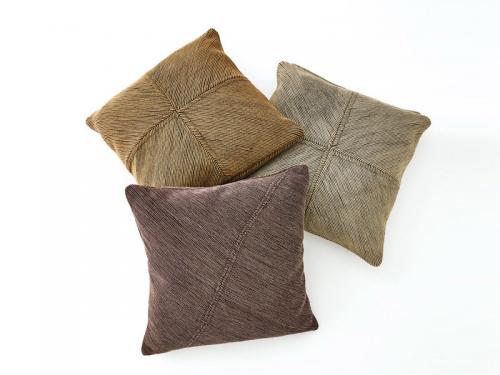 Modern Feather Diagnol Pillow (Chocolate) PL06