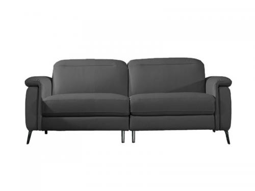 Modern Leather Loveseat (Dark Grey) LSOX009