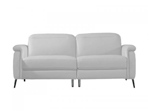 Modern Leather Loveseat (Light Grey) LSOX010