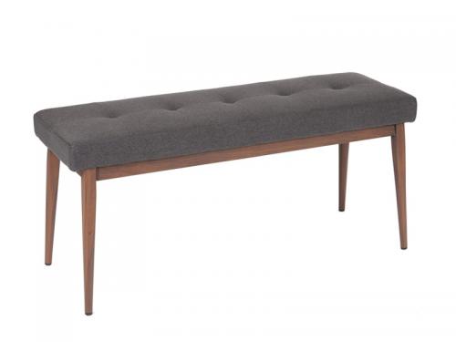Modern Fabric Bench (Black Walnut) BH017